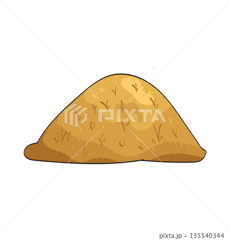 illustration of Steppe grass 135540344