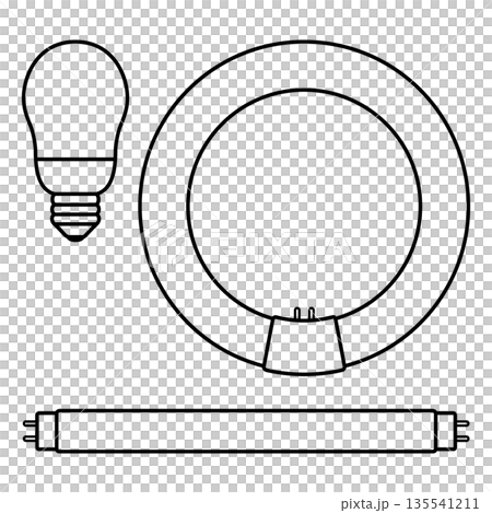 螢光燈圖標 135541211