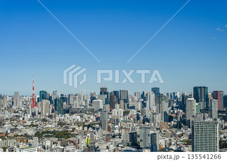 東京の都市風景 東京の都市風景 135541266