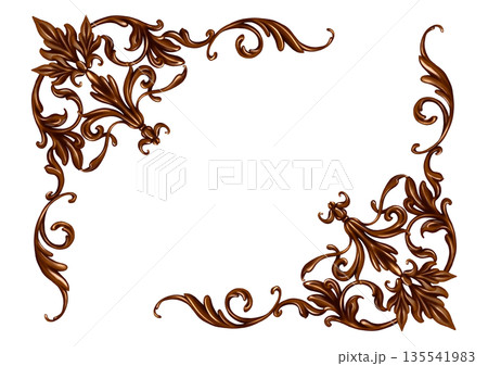 チョコレート仕様のエレガントフレーム 135541983