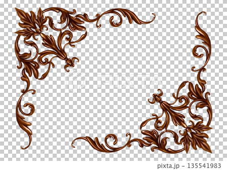 チョコレート仕様のエレガントフレーム 135541983