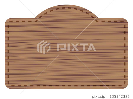 カフェや雑貨の販促用パーツ・カントリー調温かみのある木目調の看板・ラベル・木製のネームプレート 135542383