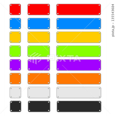 金属プレート　8色セットd 135543684