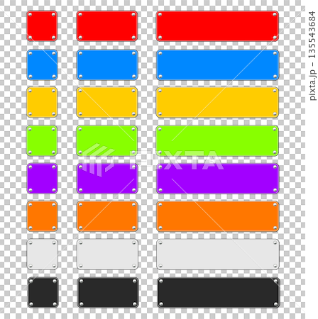 金属プレート　8色セットd 135543684