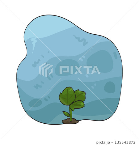 illustration of Short Leaf 135543872