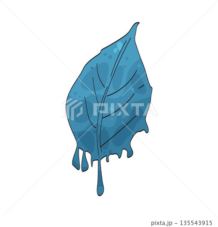 illustration of ice leaf 135543915