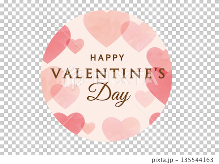 Valentine's Day Heart Round POP A3 Valentine's Day Heart Round POP A3 135544163