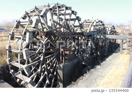 福岡県朝倉市の三連水車 135544400