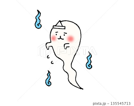 かわいいお化けのイラスト 135545713