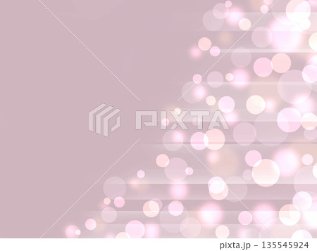 ピンクの丸い玉ボケの背景イラスト 135545924