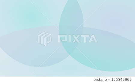 青色系のグラデーションの背景　 135545969