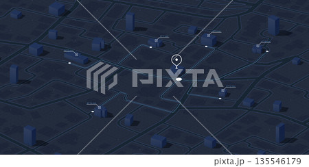 Isometric delivery route map with time estimates and urban layout. Urban Delivery Route Tracking on 3D GPS Navigation Map. Logistic management, or supply chain visualization. Vector illustration Isometric delivery route map with time estimates and urban layout. Urban Delivery Route Tracking on 3D GPS Navigation Map. Logistic management, or supply chain visualization. Vector illustration 135546179