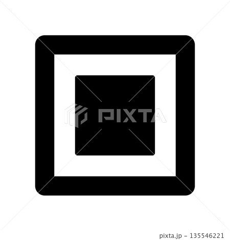 停止アイコンのイメージのイラスト 135546221