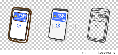 Smartphone payment (debit card) 135546815