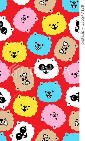 dog seamless pattern vertical wallpaper Poodle Chow Chows smiling face cartoon doodle pet french bulldog puppy tile background repeat gift wrapping paper illustration dog seamless pattern vertical wallpaper Poodle Chow Chows smiling face cartoon doodle pet french bulldog puppy tile background repeat gift wrapping paper illustration 135547129