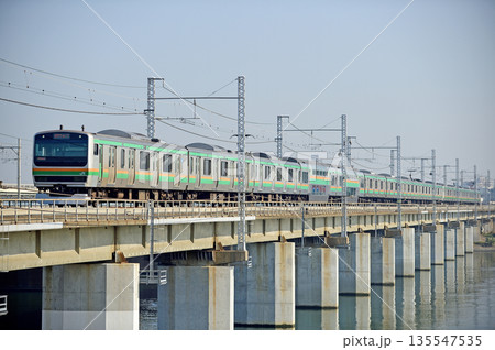 東海道本線 茅ヶ崎-平塚 JR東日本 E231系1000番台 K-02編成(国府津) 東海道本線 茅ヶ崎-平塚 JR東日本 E231系1000番台 K-02編成(国府津) 135547535