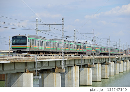 東海道本線 茅ヶ崎-平塚 JR東日本 E231系1000番台 K-01編成(国府津) 東海道本線 茅ヶ崎-平塚 JR東日本 E231系1000番台 K-01編成(国府津) 135547540