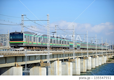 東海道本線 茅ヶ崎-平塚 JR東日本 E231系1000番台 K-29編成(国府津) 東海道本線 茅ヶ崎-平塚 JR東日本 E231系1000番台 K-29編成(国府津) 135547551