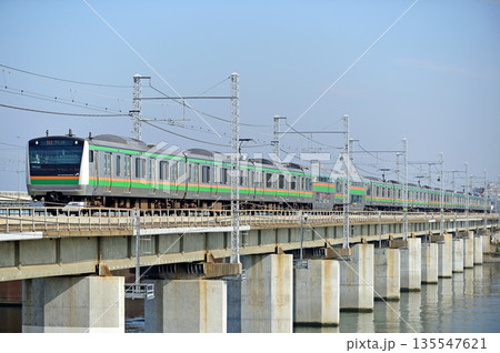 東海道本線 茅ヶ崎-平塚 JR東日本 E233系3000番台 U619編成(小山) 東海道本線 茅ヶ崎-平塚 JR東日本 E233系3000番台 U619編成(小山) 135547621