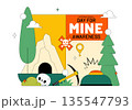 International Day For Mine Awareness Vector Illustration Promoting Safety Education, Humanitarian Action, And Global Peace Campaign a Background 135547793