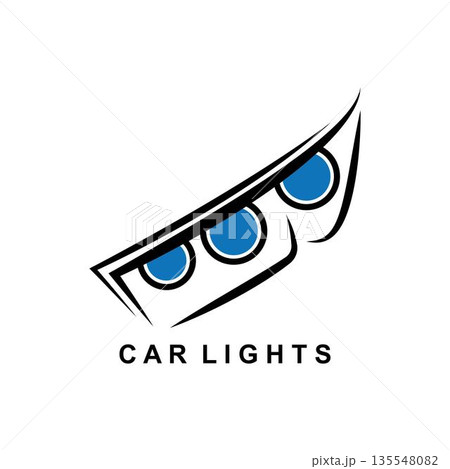 illustration of a headlamp . Can be used for icons, logos, or vectors. 135548082