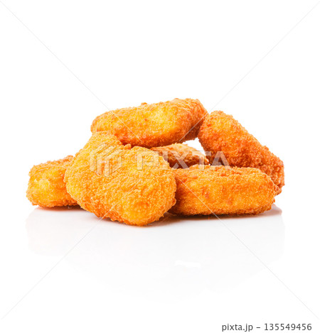 Delicious fast food snack served on a white background 135549456