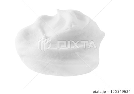 Shaving foam mousse isolated on a white background Shaving foam mousse isolated on a white background 135549624