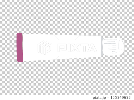 Illustration of a pink ointment tube 135549653