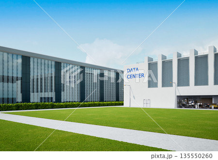 Data center building exterior 135550260