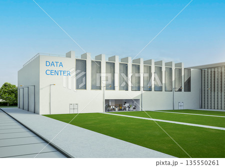 Data center building exterior Data center building exterior 135550261
