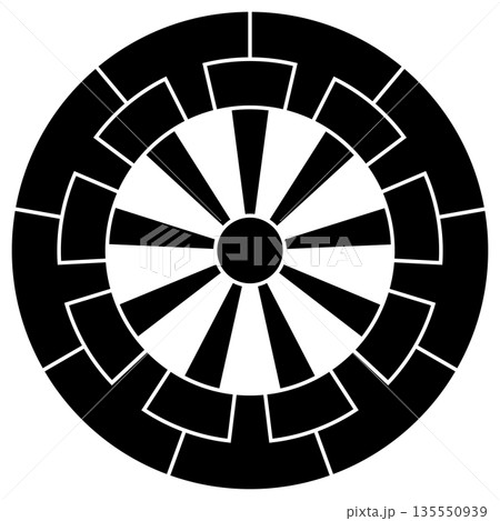 家紋です。九つ源氏車と言います。 135550939