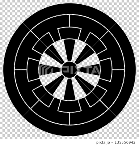 家紋です。丸に源氏車と言います。 135550942