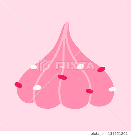 Meringue with sprinkles  135551201