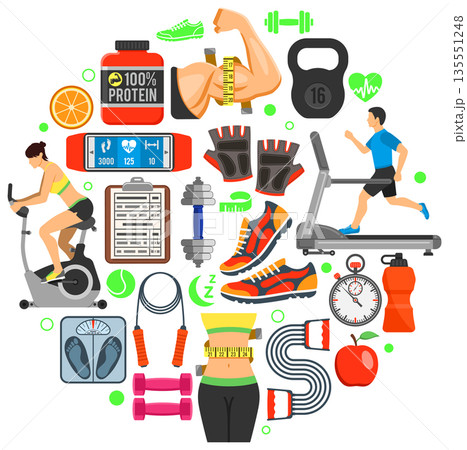 Fitness & Gym Concept 135551248