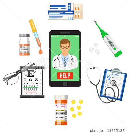 Online doctor concept Online doctor concept 135551274