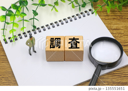調査と書かれたブロック 135551651