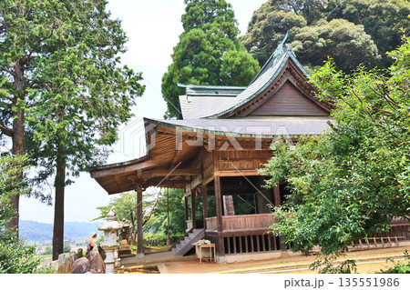 福岡県田川郡添田町にある熊野神社拝殿 135551986