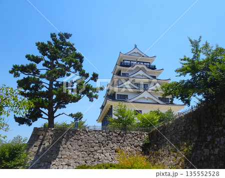 福山城の天守閣(広島県福山市) 福山城の天守閣(広島県福山市) 135552528