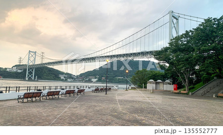 関門海峡近くの和布刈公園の夕景 関門海峡近くの和布刈公園の夕景 135552777
