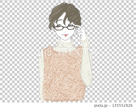 戴眼鏡的女人 戴眼鏡的女人 135552826