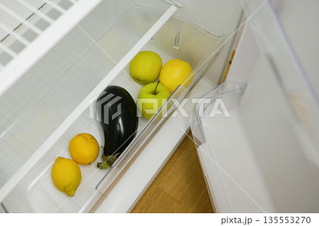 Food Storage - Fruits and Vegetable in Refrigerator Drawer Food Storage - Fruits and Vegetable in Refrigerator Drawer 135553270