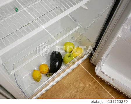 Food Storage - Fruits and Vegetable in Refrigerator Drawer Food Storage - Fruits and Vegetable in Refrigerator Drawer 135553279