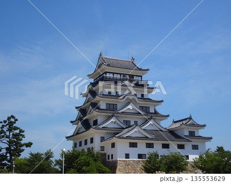 福山城の天守閣(広島県福山市) 福山城の天守閣(広島県福山市) 135553629