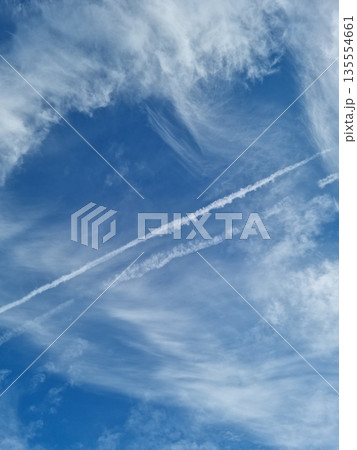 It's a blue sky with clouds. It's a blue sky with clouds. 135554661
