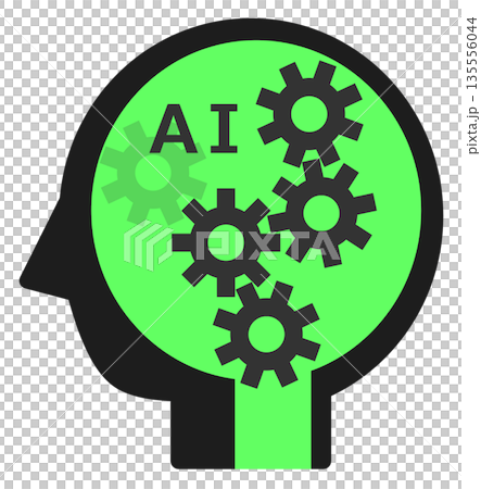 AI 圖示:一種高速處理運算的人工智慧 AI 圖示:一種高速處理運算的人工智慧 135556044