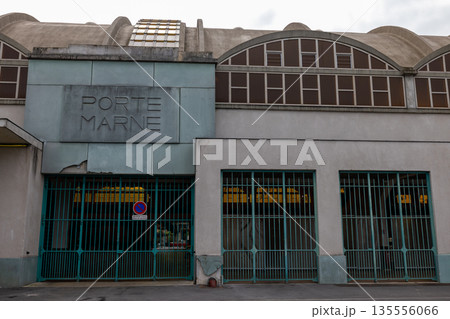 Reims, Marne, Grand-Est, France, August, 28th, 2025, Champagne Area, Abandoned commercial facade Reims, Marne, Grand-Est, France, August, 28th, 2025, Champagne Area, Abandoned commercial facade 135556066