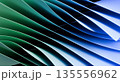 曲線でグラデーションラインのアブストラクト背景素材 135556962