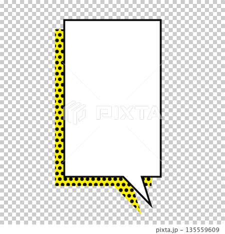 Simple speech bubble illustration, vertical, square Simple speech bubble illustration, vertical, square 135559609