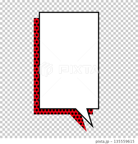 簡單的語音氣泡圖，垂直，正方形 135559615