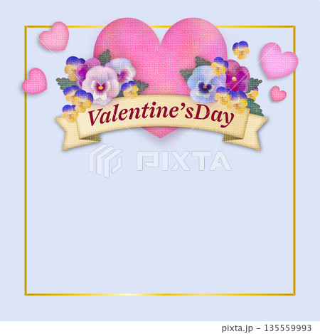 バレンタインバナー正方形7 135559993